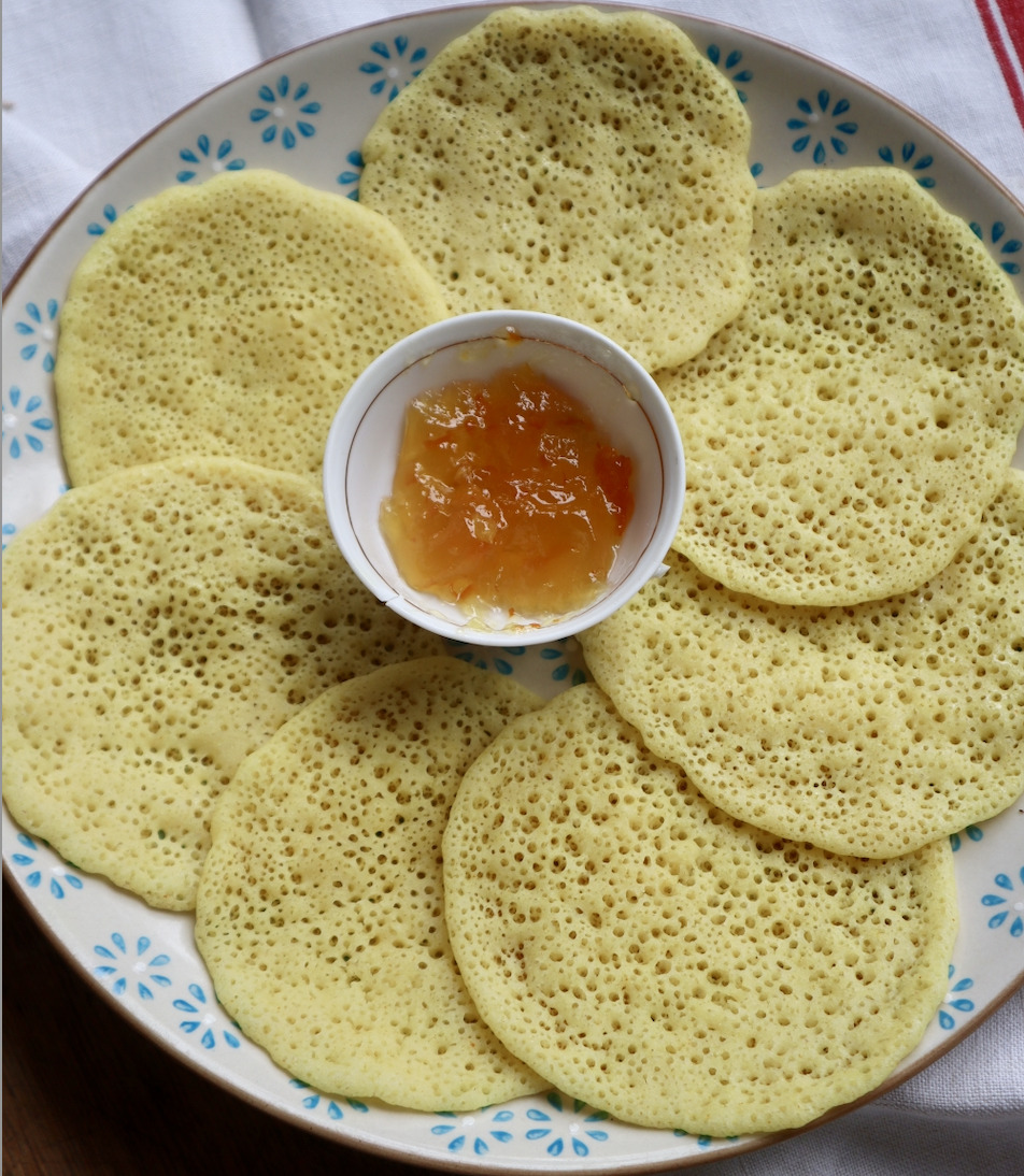 Baghrir: Moroccan Semolina Pancakes • Recipes and Places